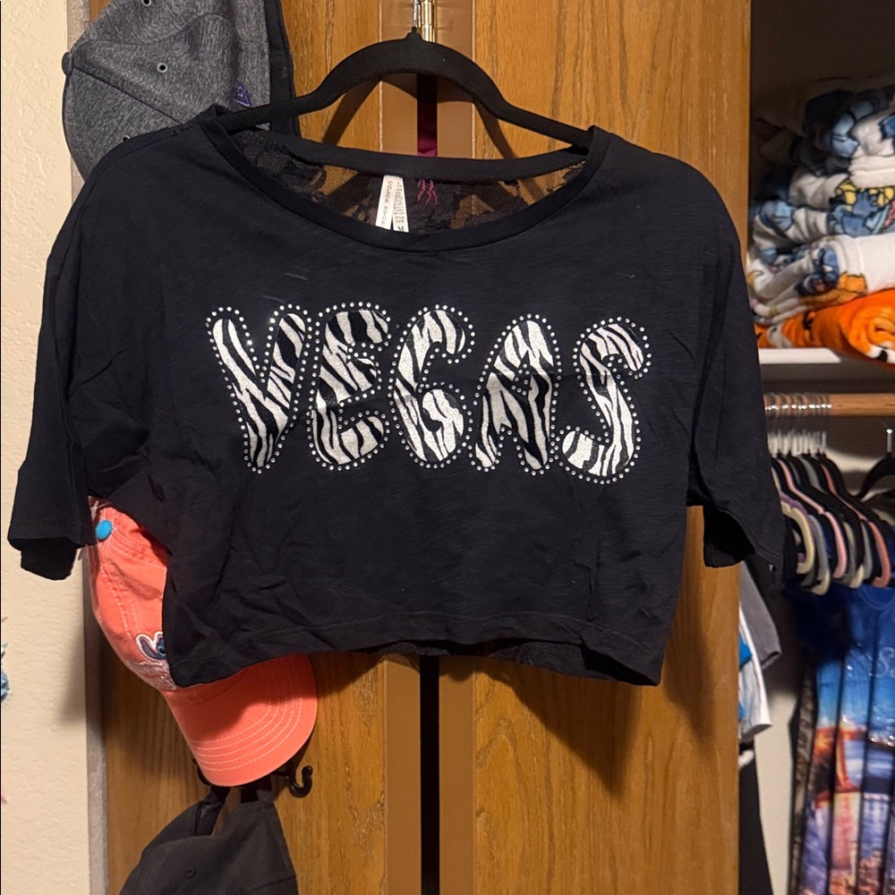 Color Story Black Vegas Crop Top